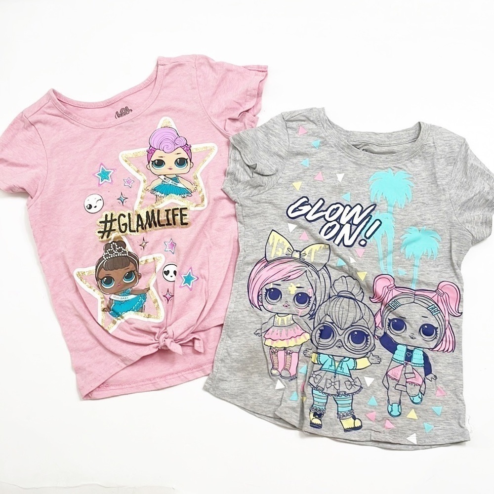 LOL Surprise girls short sleeve graphic t-shirts